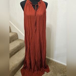 Nine West Rust Color Maxi Dress
